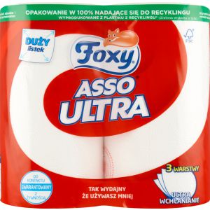 Ręcznik papierowy Velvet Foxy Asso Ultra Big, 2szt